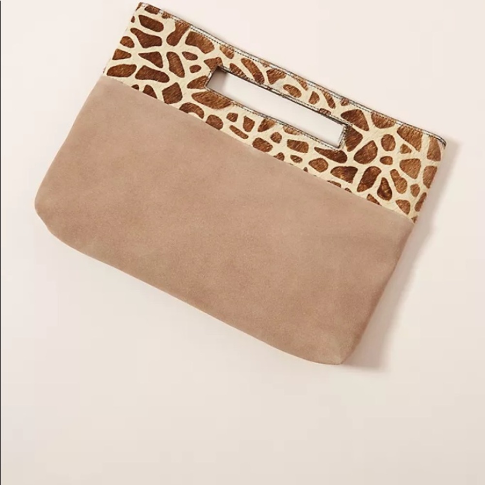 Anthropologie Verona Textured Clutch Bag